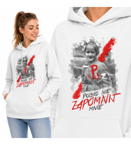 Damska bluza z kapturem POLSKO NIE ZAPOMNIJ MNIE